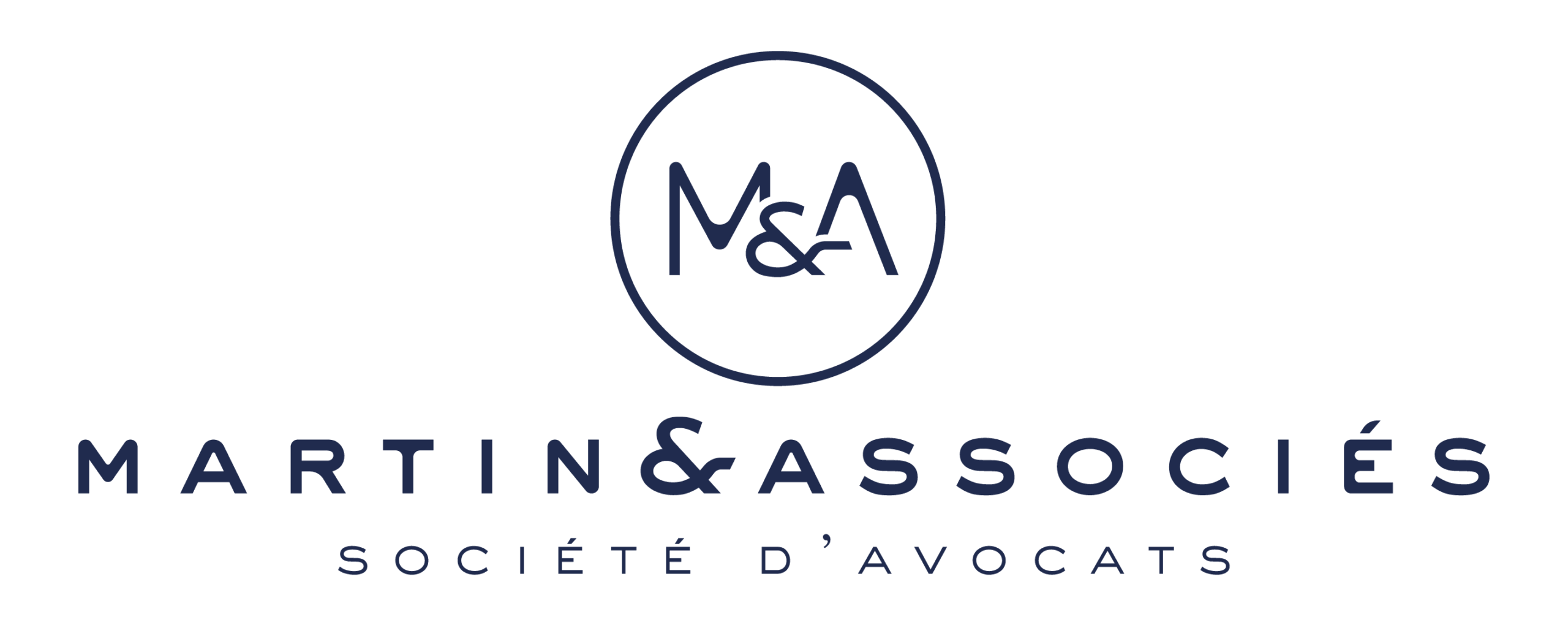 Martin&Associés • Logo + monogramme rond (bleu)